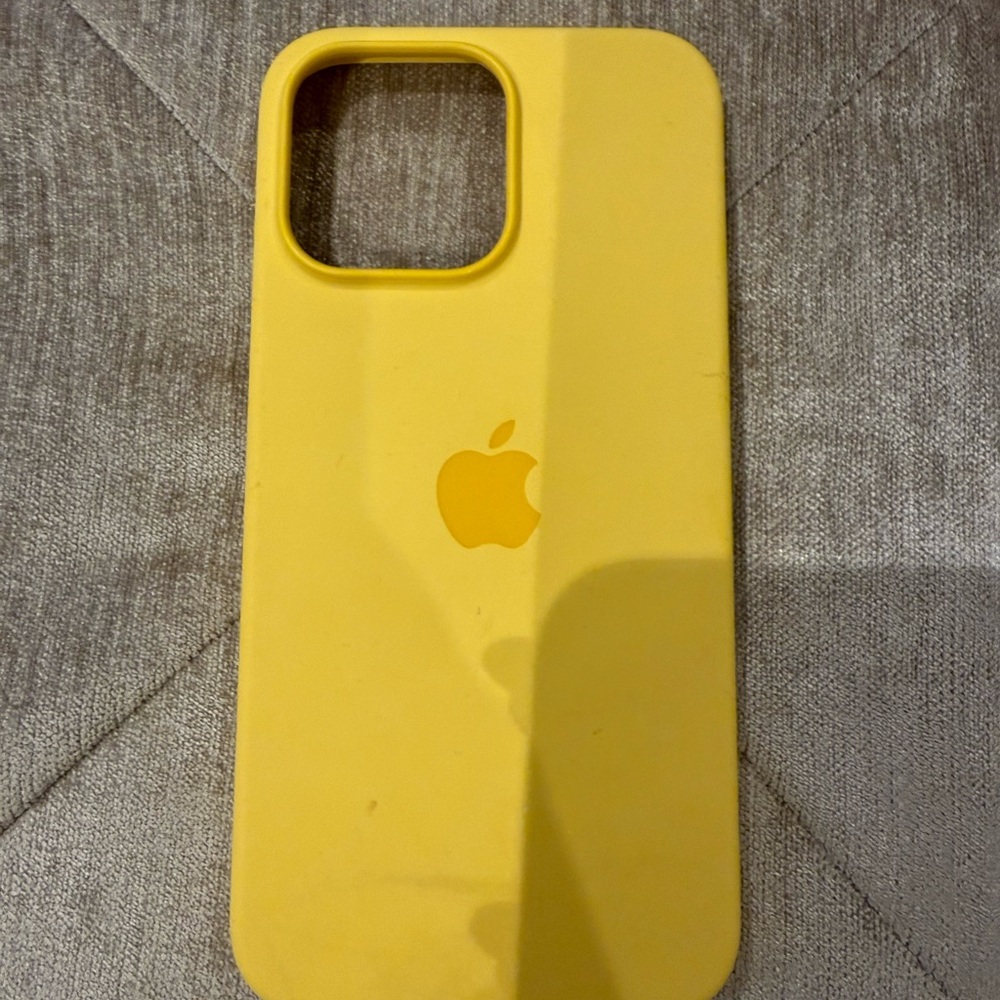 Apple Yellow Silicone iPhone Case